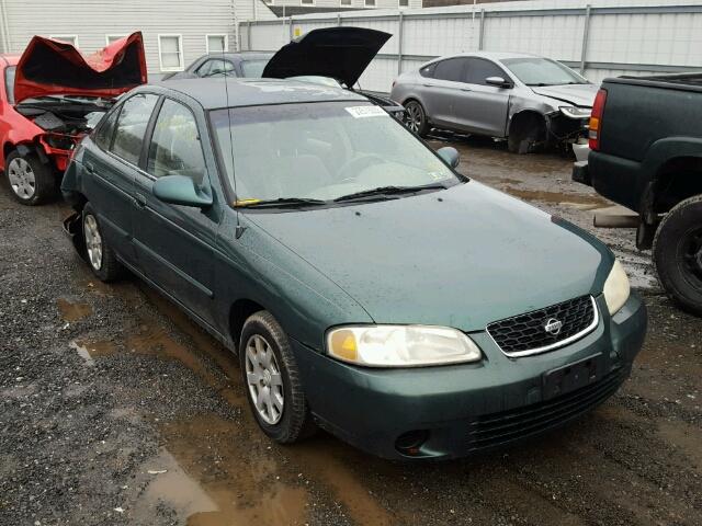 3N1CB51D2YL322503 - 2000 NISSAN SENTRA BAS GREEN photo 1