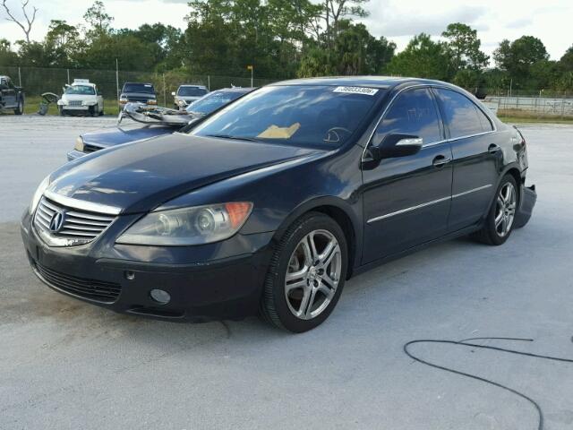 JH4KB16575C003137 - 2005 ACURA RL BLACK photo 2