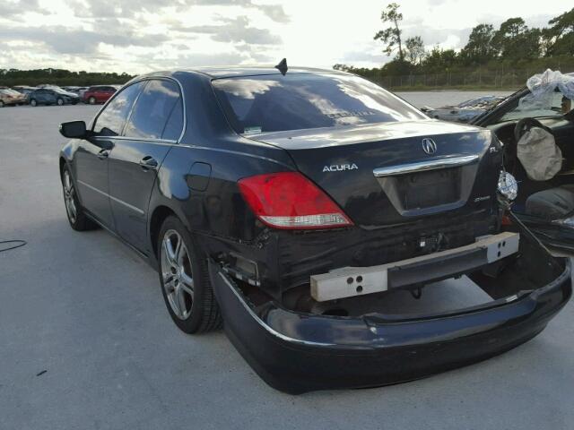 JH4KB16575C003137 - 2005 ACURA RL BLACK photo 3