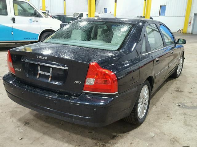 YV1TH592X61434155 - 2006 VOLVO S80 2.5T BLACK photo 4