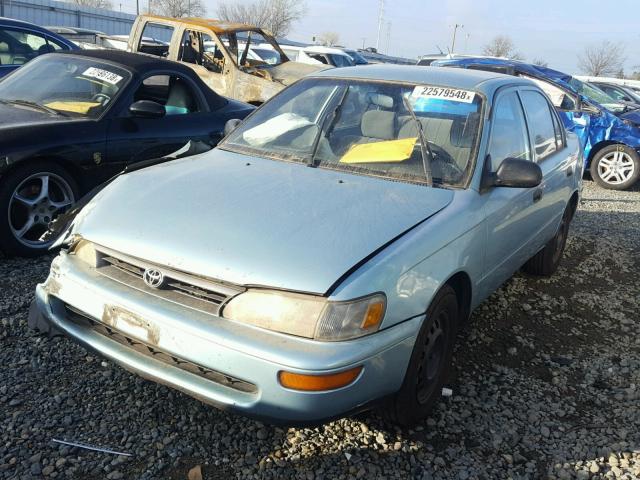 1NXAE04B4SZ346917 - 1995 TOYOTA COROLLA TEAL photo 2