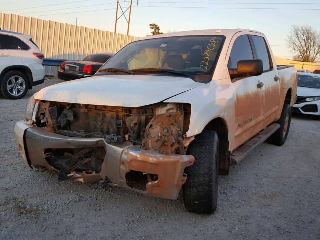 1N6BA0EC3EN507717 - 2014 NISSAN TITAN S WHITE photo 2