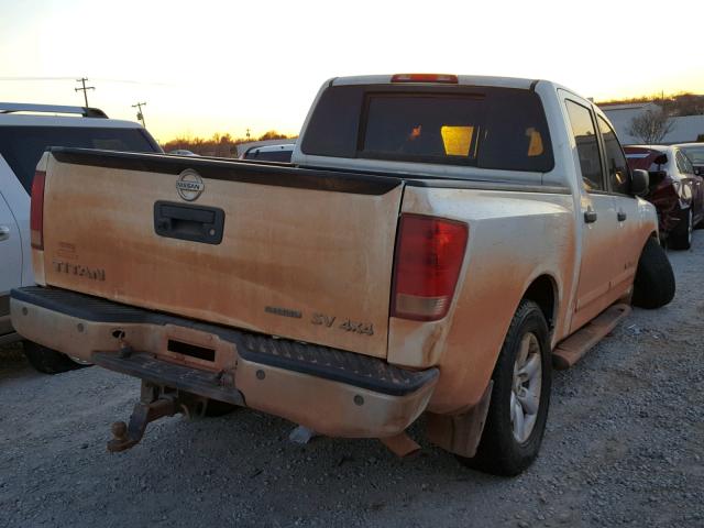 1N6BA0EC3EN507717 - 2014 NISSAN TITAN S WHITE photo 4