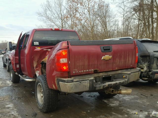 1GCHK296X7E559004 - 2007 CHEVROLET SILVERADO BURGUNDY photo 3