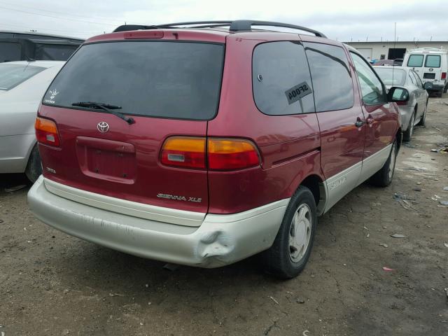 4T3ZF13C3WU084398 - 1998 TOYOTA SIENNA LE RED photo 4