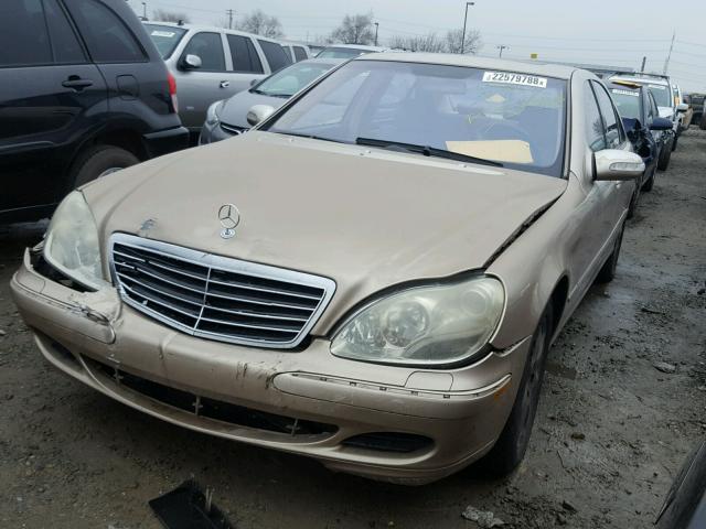 WDBNG83J14A387998 - 2004 MERCEDES-BENZ S 430 4MAT GOLD photo 2