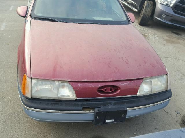 1FABP52UXHA259804 - 1987 FORD TAURUS GL MAROON photo 9