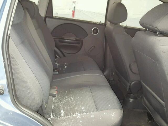 KL1TD66607B766607 - 2007 CHEVROLET AVEO BASE Niebieski zdjęcie 6