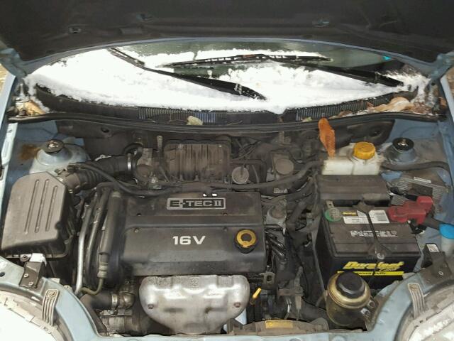 KL1TD66607B766607 - 2007 CHEVROLET AVEO BASE Niebieski zdjęcie 7