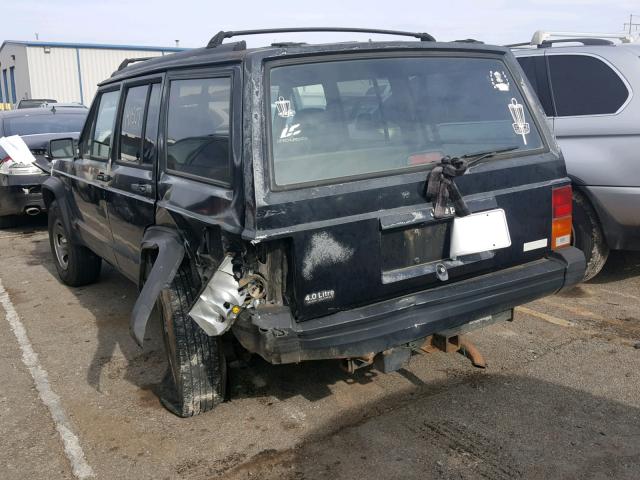 1J4FT68S9TL291170 - 1996 JEEP CHEROKEE S BLACK photo 3