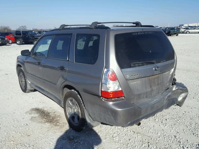 JF1SG63626H752709 - 2006 SUBARU FORESTER 2 GRAY photo 3