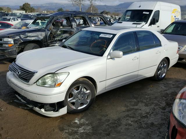 JTHBN36F040129979 - 2004 LEXUS LS 430 WHITE photo 2