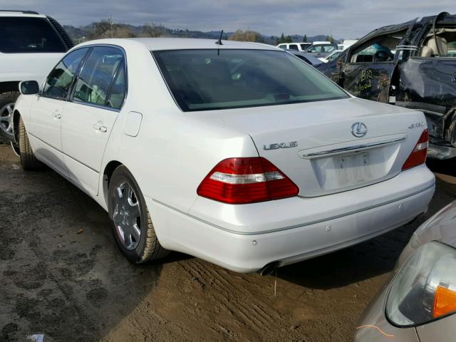 JTHBN36F040129979 - 2004 LEXUS LS 430 WHITE photo 3