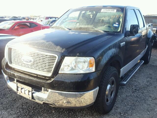 1FTRX02W35KE28449 - 2005 FORD F150 BLACK photo 2