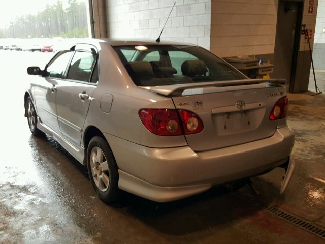 2T1BR30E97C773626 - 2007 TOYOTA COROLLA CE SILVER photo 3