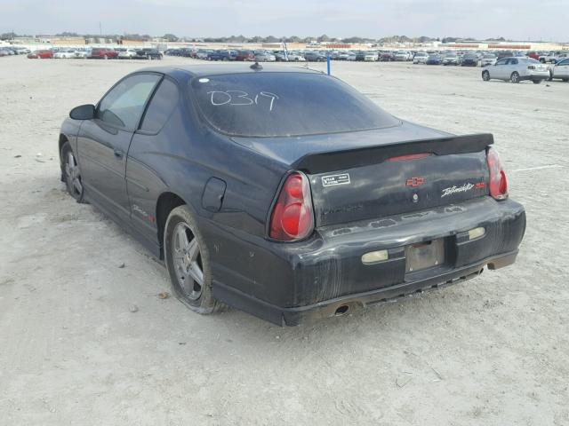 2G1WZ151549383140 - 2004 CHEVROLET MONTE CARL BLACK photo 3