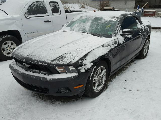 1ZVBP8EM8C5222496 - 2012 FORD MUSTANG BLACK photo 2