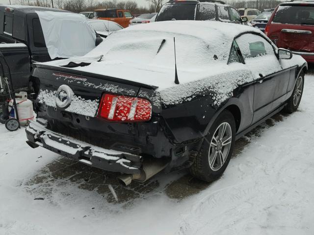 1ZVBP8EM8C5222496 - 2012 FORD MUSTANG BLACK photo 4