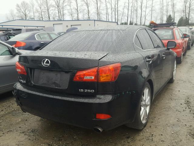 JTHBK262565017149 - 2006 LEXUS IS 250 BLACK photo 4