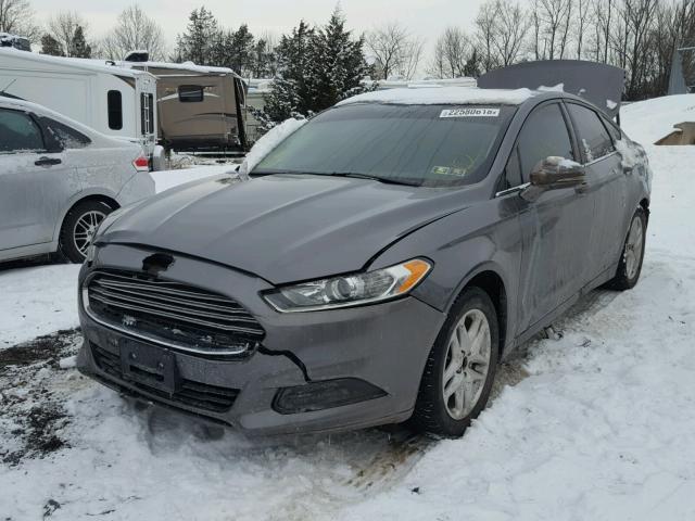 3FA6P0HR7ER264029 - 2014 FORD FUSION SE GRAY photo 2