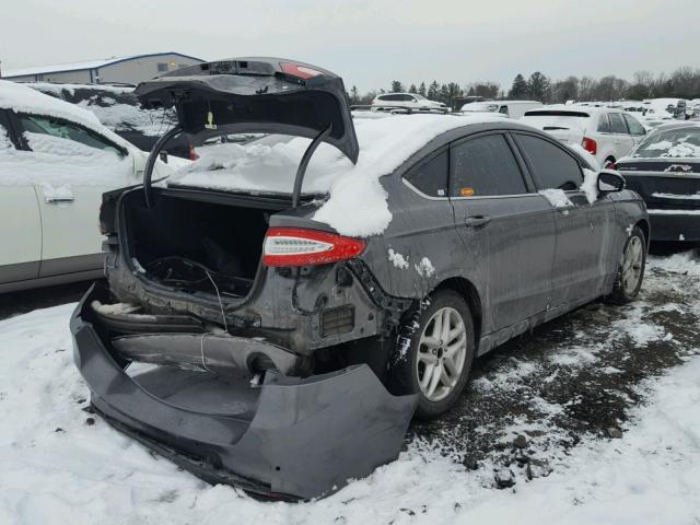 3FA6P0HR7ER264029 - 2014 FORD FUSION SE GRAY photo 4