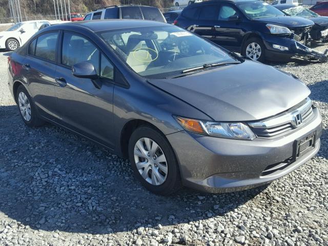 19XFB2F58CE371650 - 2012 HONDA CIVIC LX GRAY photo 1