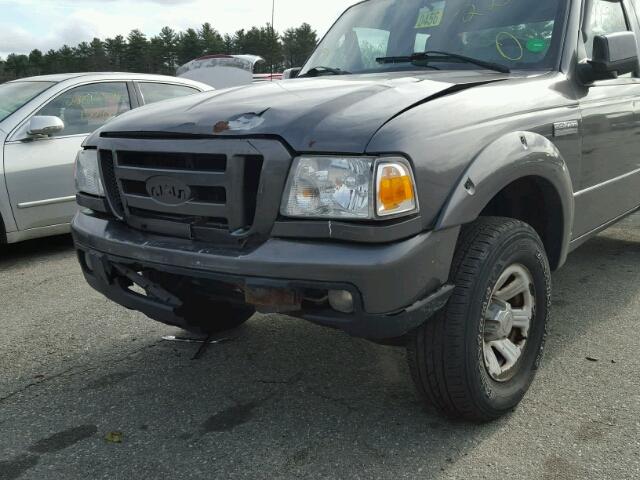 1FTYR14U66PA36237 - 2006 FORD RANGER SUP GRAY photo 9