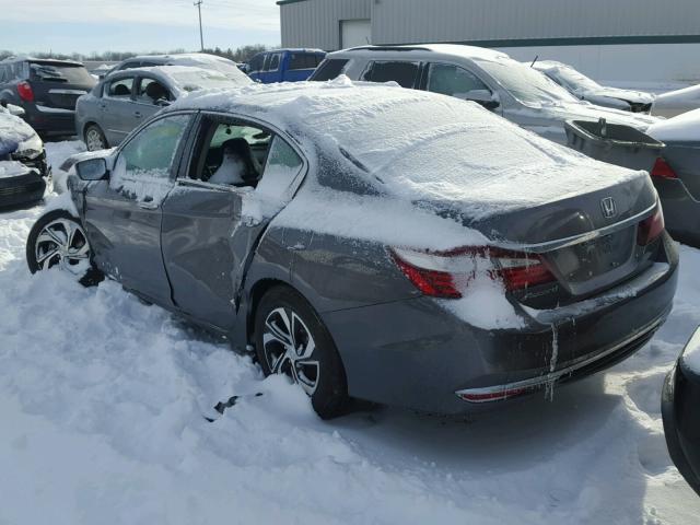 1HGCR2F33HA260433 - 2017 HONDA ACCORD LX GRAY photo 3