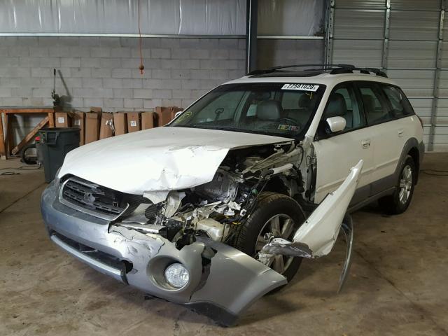 4S4BP62C457302688 - 2005 SUBARU LEGACY OUT WHITE photo 2