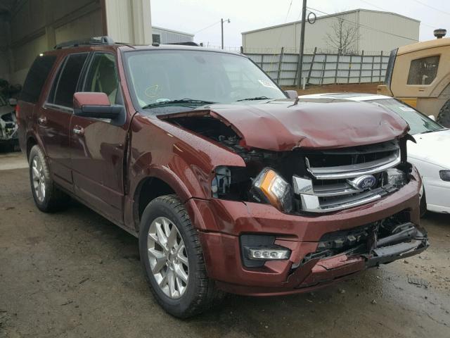 1FMJU1KT5GEF41835 - 2016 FORD EXPEDITION BURGUNDY photo 1