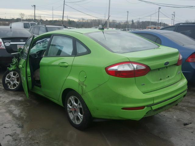 3FADP4BJ9EM130654 - 2014 FORD FIESTA SE GREEN photo 3