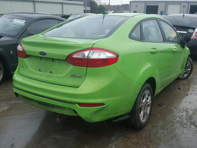 3FADP4BJ9EM130654 - 2014 FORD FIESTA SE GREEN photo 4