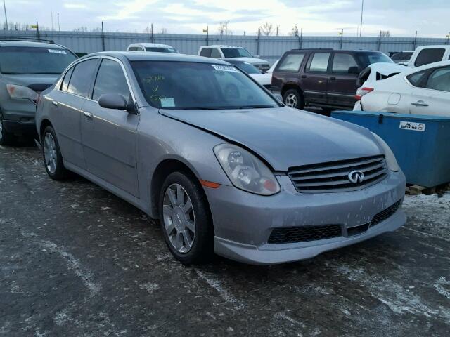 JNKCV51F85M305128 - 2005 INFINITI G35 GRAY photo 1