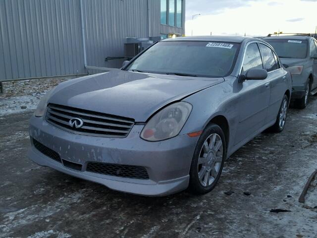 JNKCV51F85M305128 - 2005 INFINITI G35 GRAY photo 2