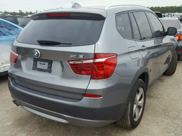 5UXWX5C55BL712661 - 2011 BMW X3 XDRIVE2 GRAY photo 4