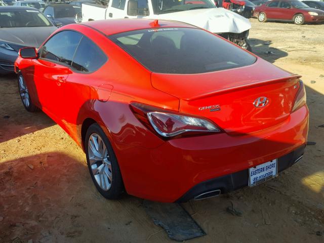 KMHHT6KJ1FU130868 - 2015 HYUNDAI GENESIS CO RED photo 3