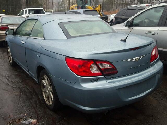 1C3LC65M48N302719 - 2008 CHRYSLER SEBRING LI BLUE photo 3