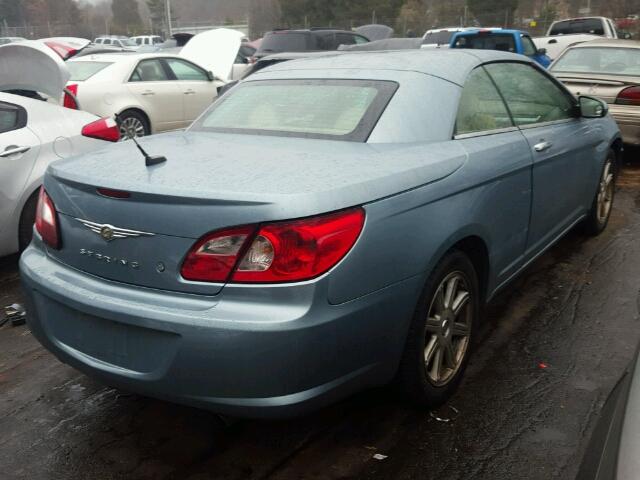 1C3LC65M48N302719 - 2008 CHRYSLER SEBRING LI BLUE photo 4