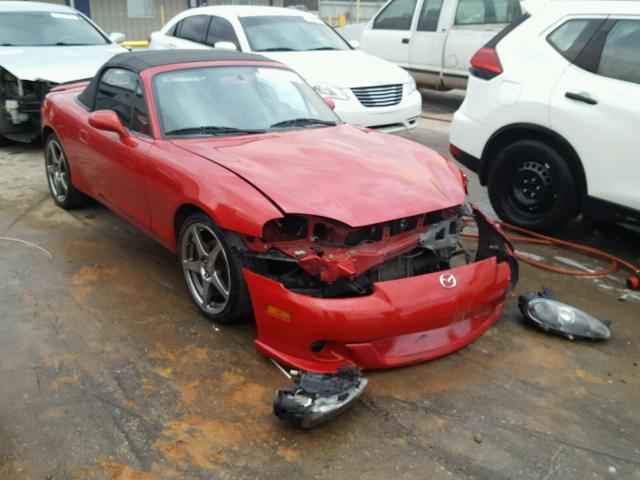 JM1NB354X40405012 - 2004 MAZDA MX-5 MIATA RED photo 1