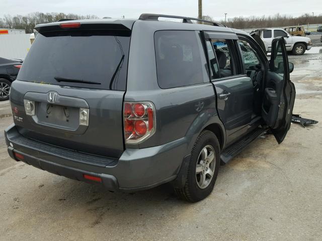 5FNYF28608B022180 - 2008 HONDA PILOT EXL GRAY photo 4