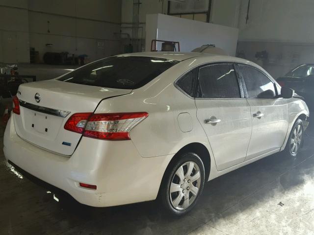 3N1AB7AP7DL671714 - 2013 NISSAN SENTRA S WHITE photo 4