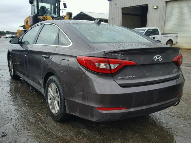 5NPE24AA0FH150085 - 2015 HYUNDAI SONATA ECO BROWN photo 3