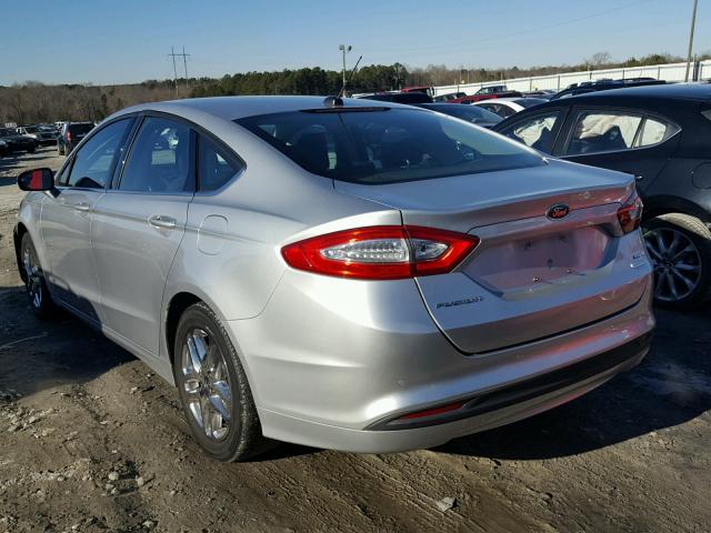 3FA6P0HR4DR305781 - 2013 FORD FUSION SE SILVER photo 3