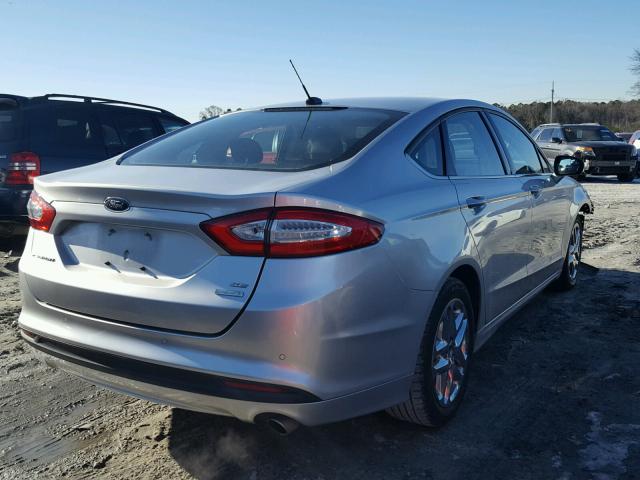 3FA6P0HR4DR305781 - 2013 FORD FUSION SE SILVER photo 4