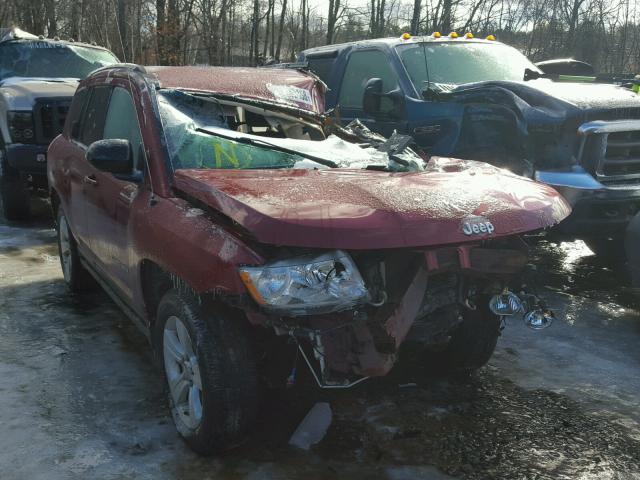 1J4NF1FB5BD219139 - 2011 JEEP COMPASS SP BURGUNDY photo 1