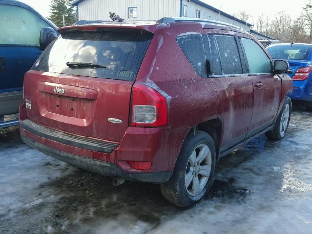 1J4NF1FB5BD219139 - 2011 JEEP COMPASS SP BURGUNDY photo 4