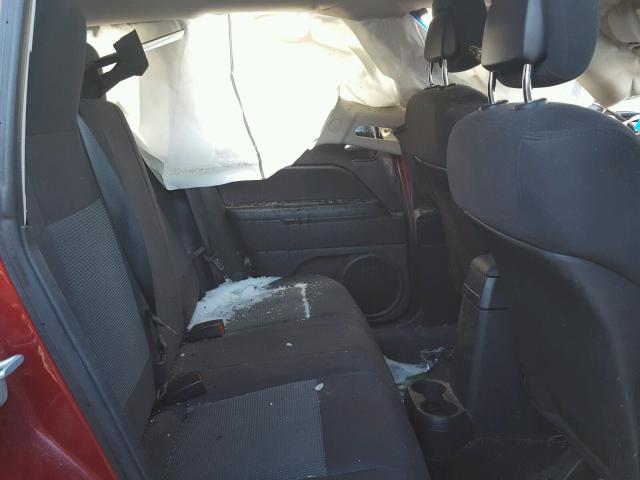 1J4NF1FB5BD219139 - 2011 JEEP COMPASS SP BURGUNDY photo 6