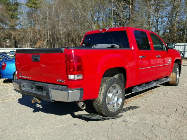 3GTP1VE08BG119821 - 2011 GMC SIERRA C15 RED photo 4