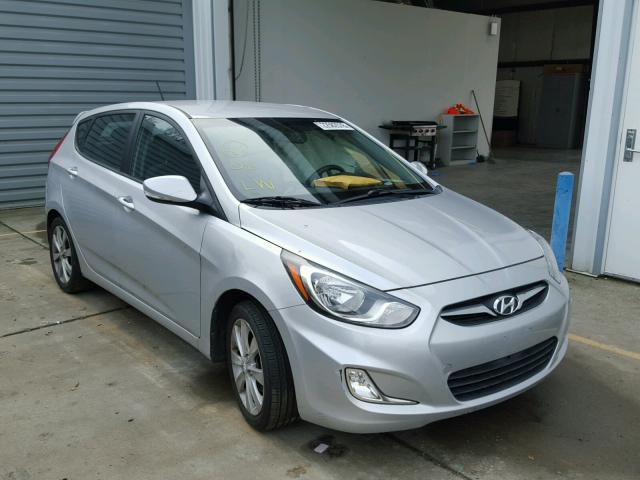 KMHCU5AEXDU073766 - 2013 HYUNDAI ACCENT GLS SILVER photo 1