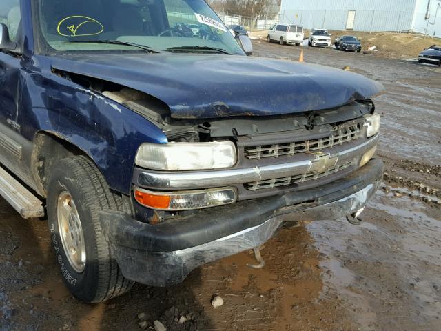 1GCEK19T3YE306532 - 2000 CHEVROLET SILVERADO BLUE photo 9